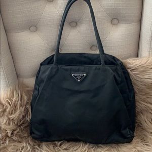 Prada authentic tote nylon in black